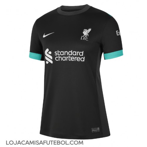 Camisa de Futebol Liverpool Equipamento Secundário Mulheres 2024-25 Manga Curta